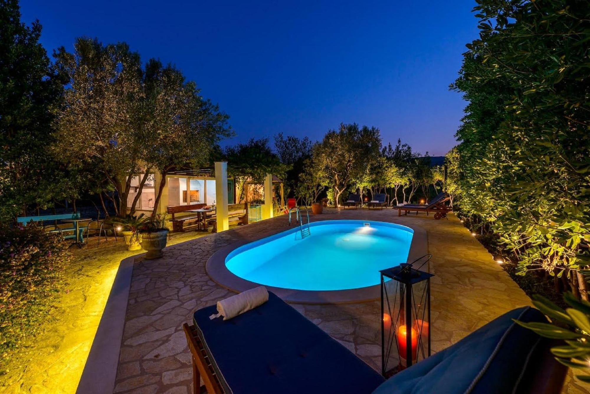 Villa Piano Mlini Bagian luar foto