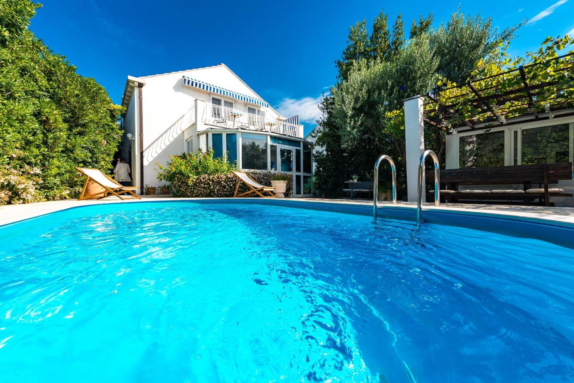 Villa Piano Mlini Bagian luar foto
