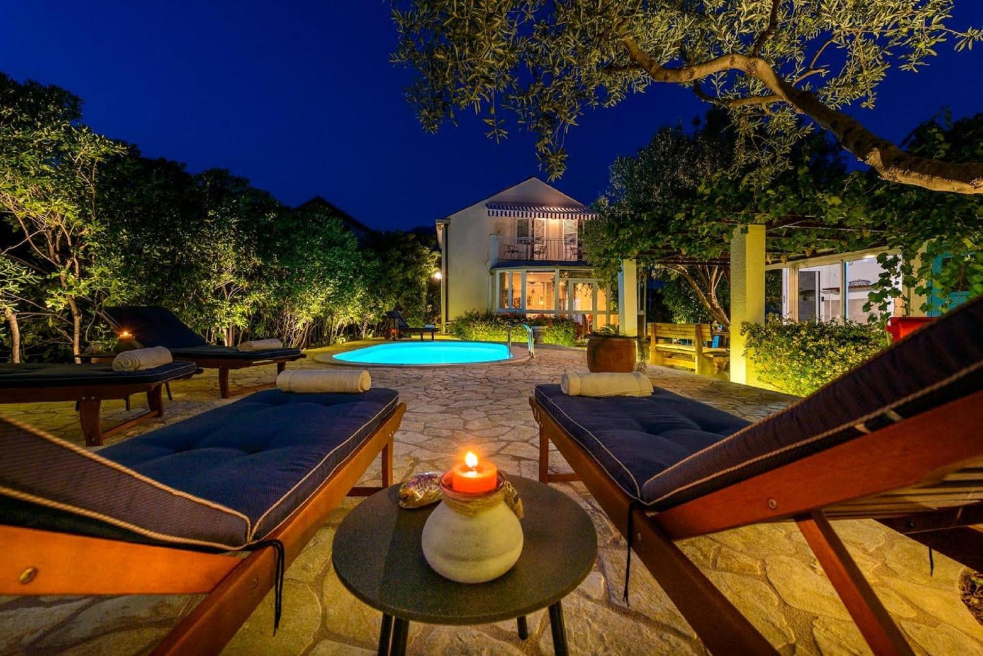 Villa Piano Mlini Bagian luar foto